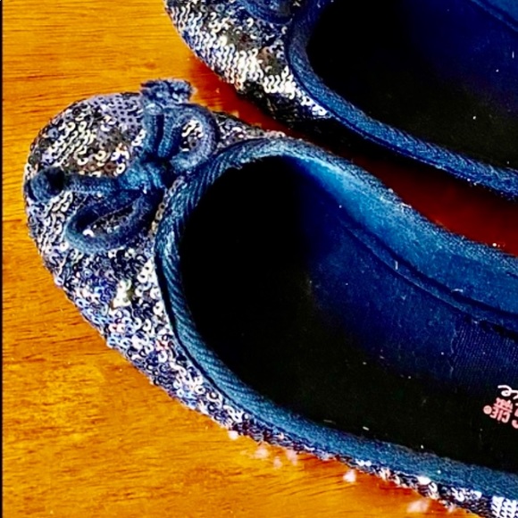 ♥️ SALE ✅ AMERICAN RAG CIE 1984  GLITTER FLAT SHOES - Picture 10 of 10